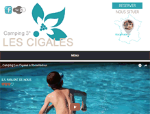 Tablet Screenshot of camping-cigales.com